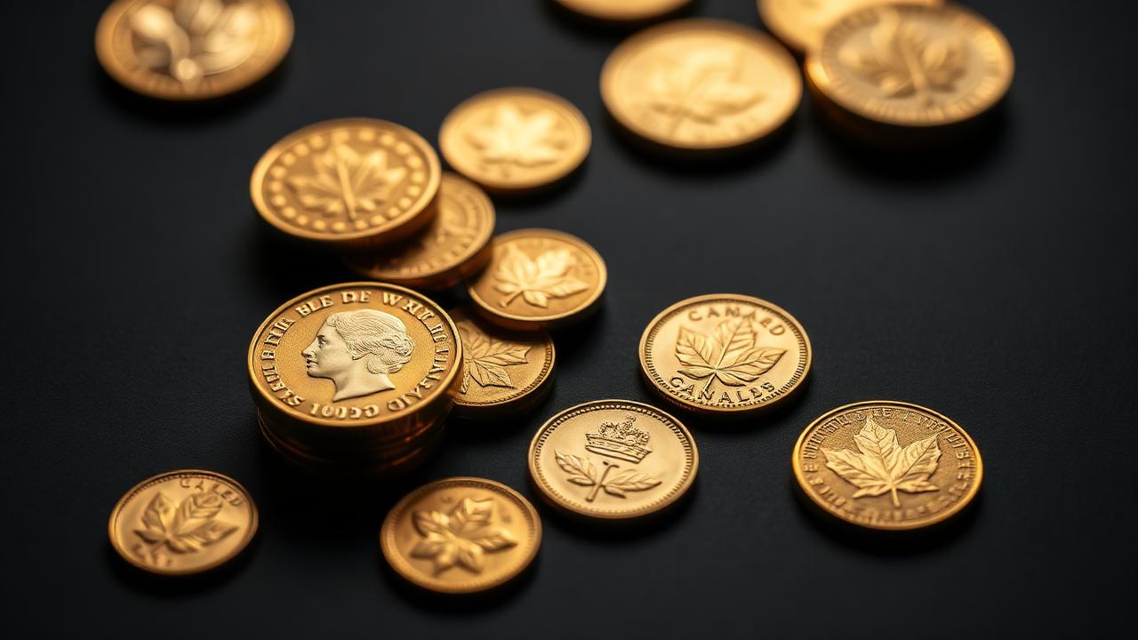 Tekens op gouden en zilveren munten